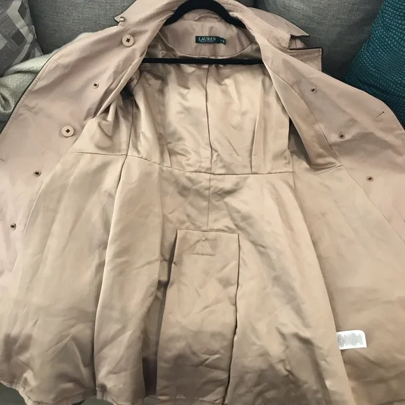 🚨LAST CHANCE🚨 Ralph Lauren Belted Trench Coat Sand - Picture 10 of 10
